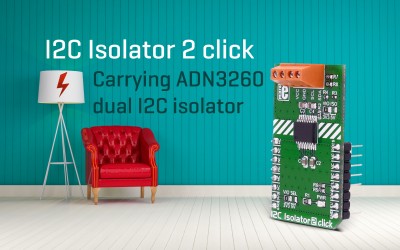 I2C Isolator 2 click – carrying ADM3260 dual I2C isolator