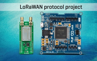 Flip&click and LR Click – a LoRaWAN protocol project