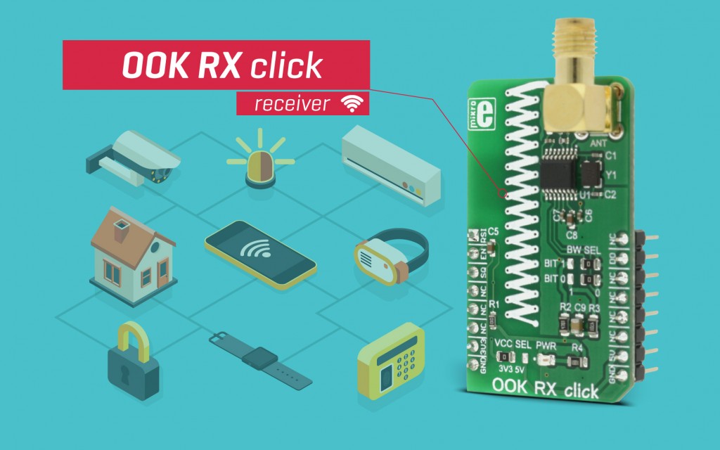 OOK RX click - wireless receiver for low-speed communication