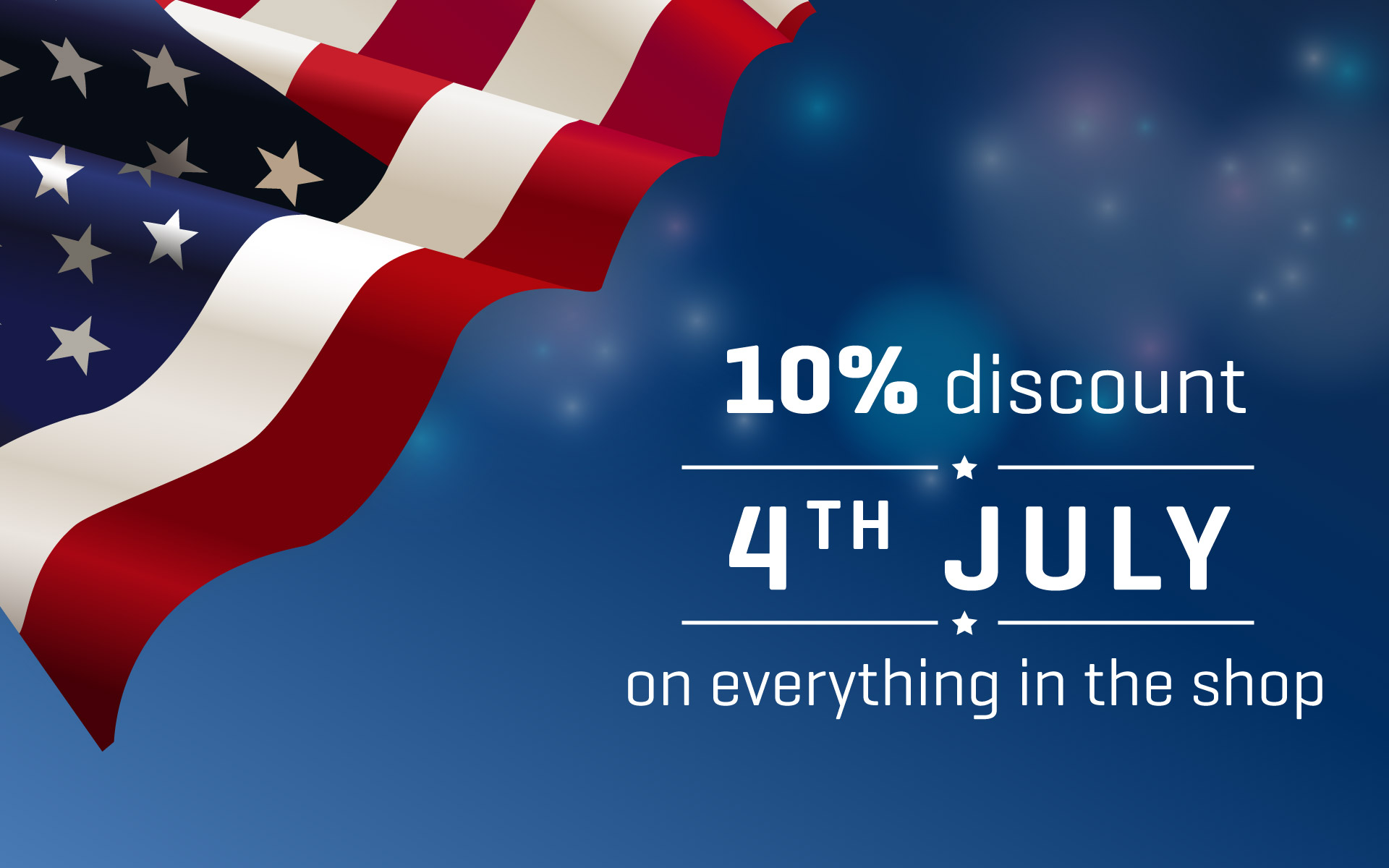 4th of July special offer 10 off on all products MIKROE
