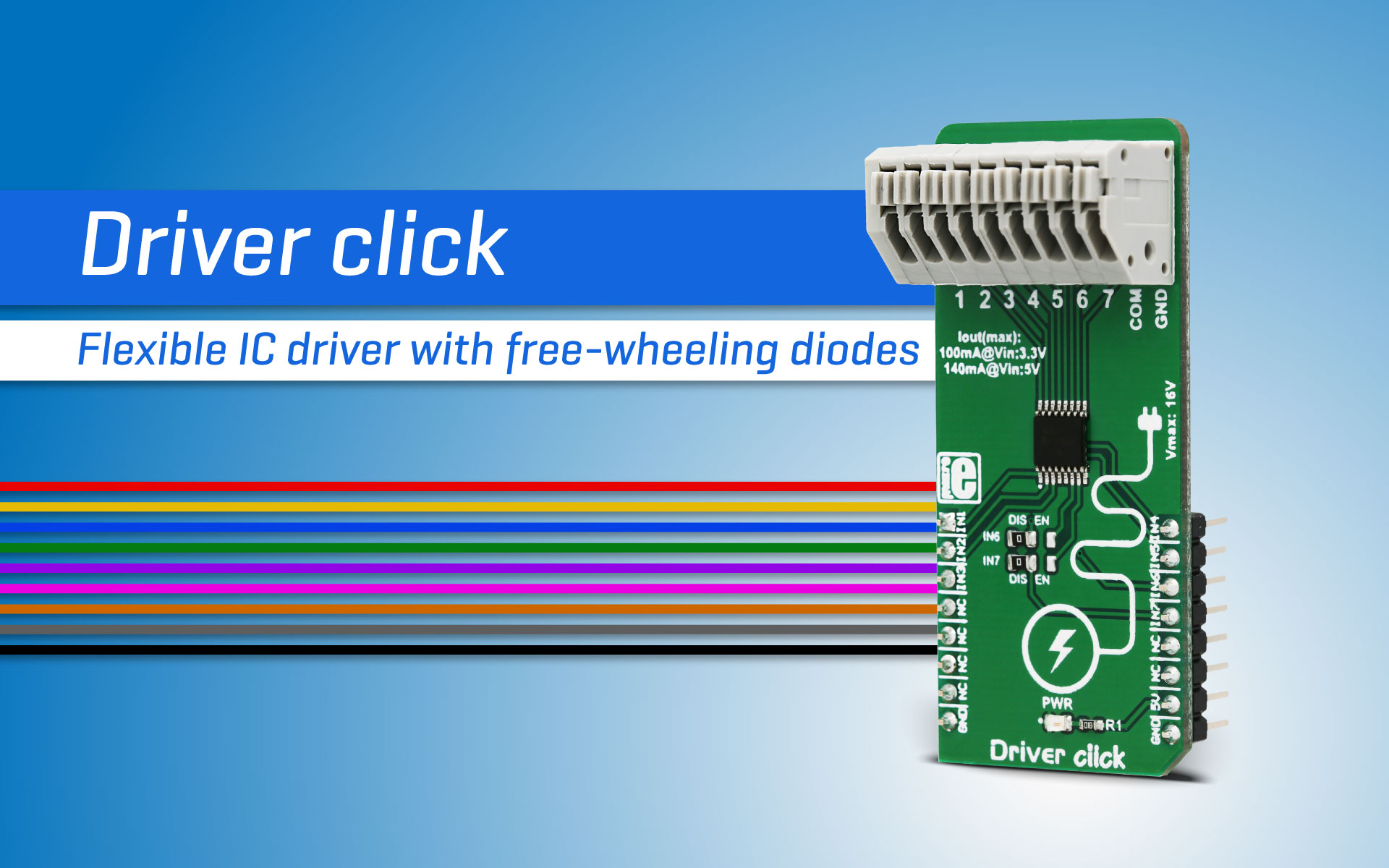 Driver click Motor and Relay Driver MIKROE