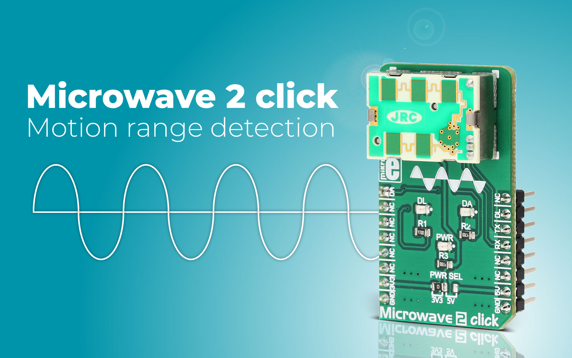 Microwave 2 click motion range detection tool (for all of EU regions