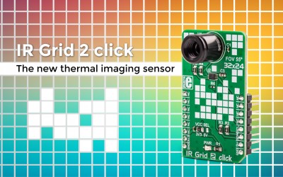 We’ve made a new thermal imaging sensor – IR Grid 2 click.