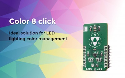 Color 8 click – ideal solution for LED lighting color management