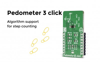 Pedometer 3 – a three axis acceleration Click board™