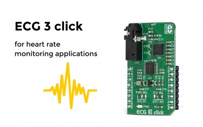 ECG 3 click – a complete solution for the development of ECG 