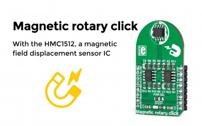 The Magnetic rotary click, with a magnetic field displacement sensor IC