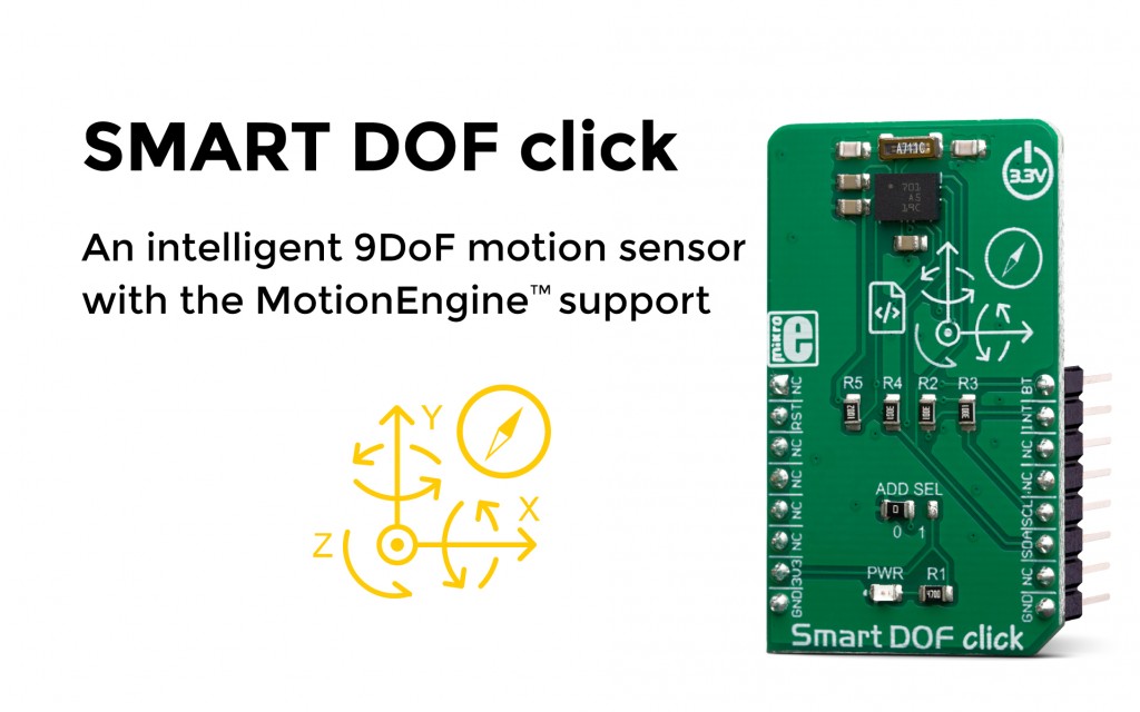 An intelligent 9DoF motion sensor with the support for MotionEngine™