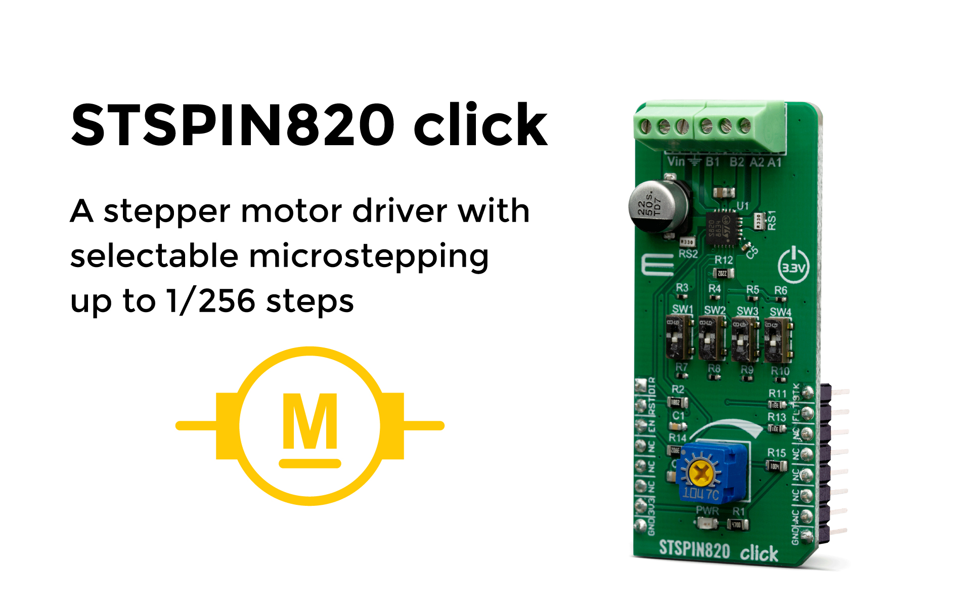An advanced stepper driver with highresolution microstepping and wide