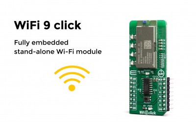 WiFi 9 click – Fully embedded stand-alone Wi-Fi module