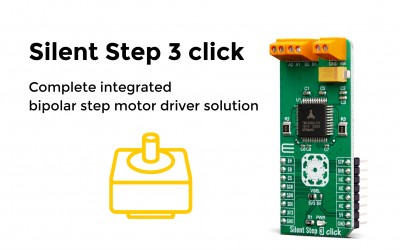 The “intelligence and power” between the main MCU, as a motion controller, and the two-phase stepper motor