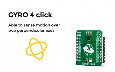 Able to sense motion over two perpendicular axes
