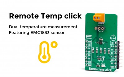 Dual temperature measurement featuring EMC1833 sensor