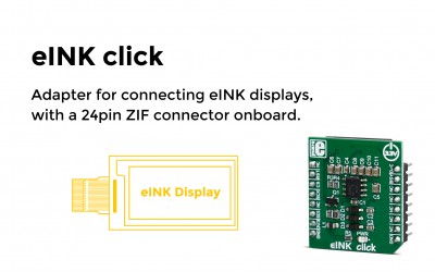 An adapter for connecting eINK displays, with a 24pin ZIF connector onboard