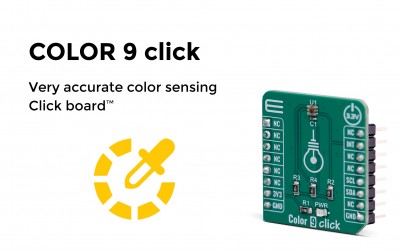 Very accurate color sensing click board™