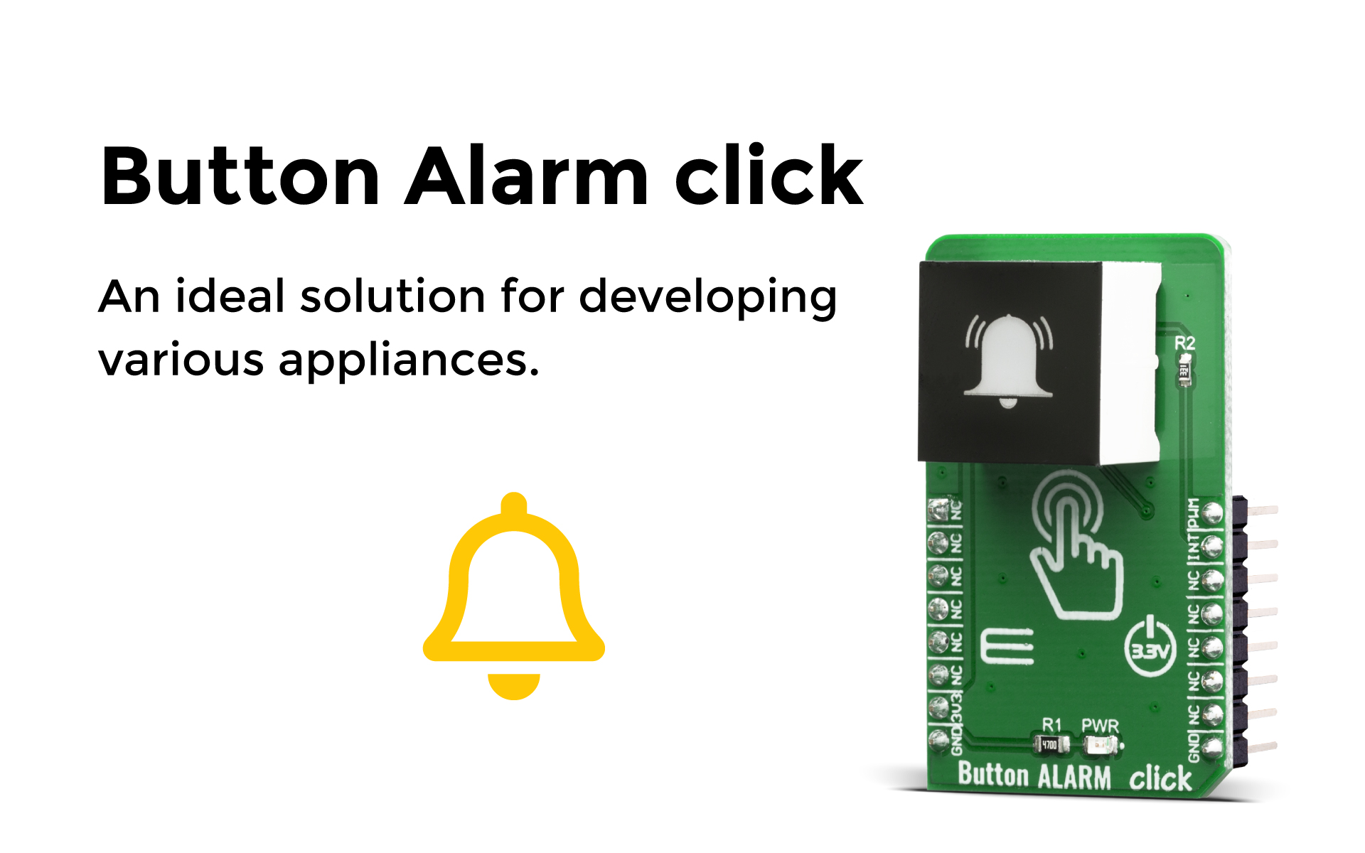 Button ALARM Click | Touch-Activated Alarm Functionality