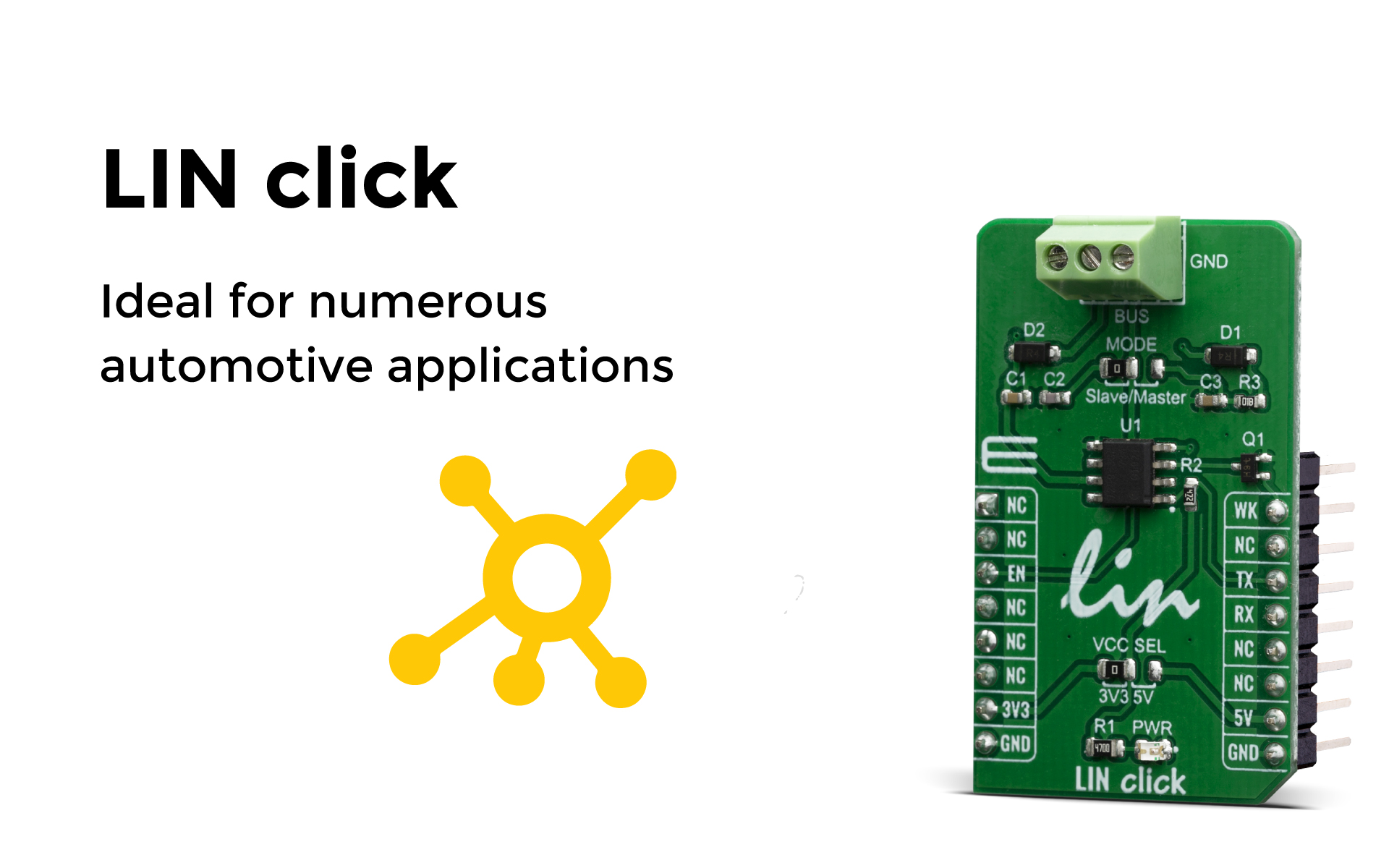 LIN Click: Reliable Bus Communication & Power Switching