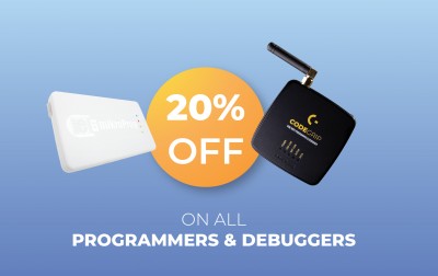 20% off on all Programmers & Debuggers