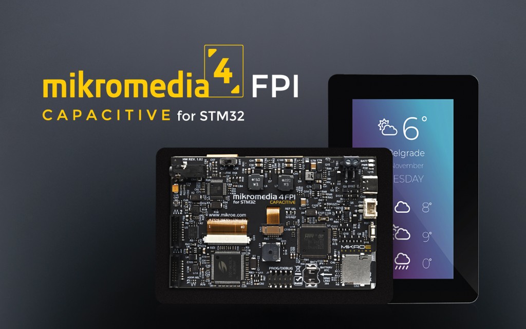 Mikromedia 4 for STM32F4 Capacitive FPI with bezel