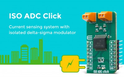 ISO ADC Click based on an isolated delta-sigma (ΔΣ) modulator