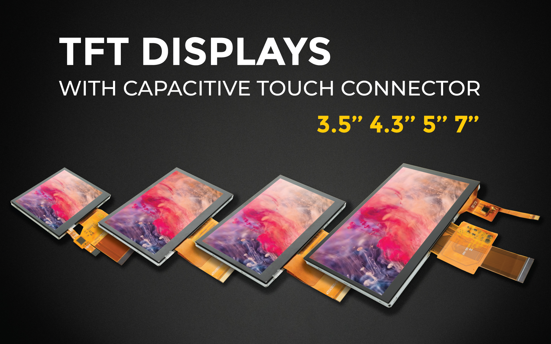 TFT Color Displays with Touch Screen