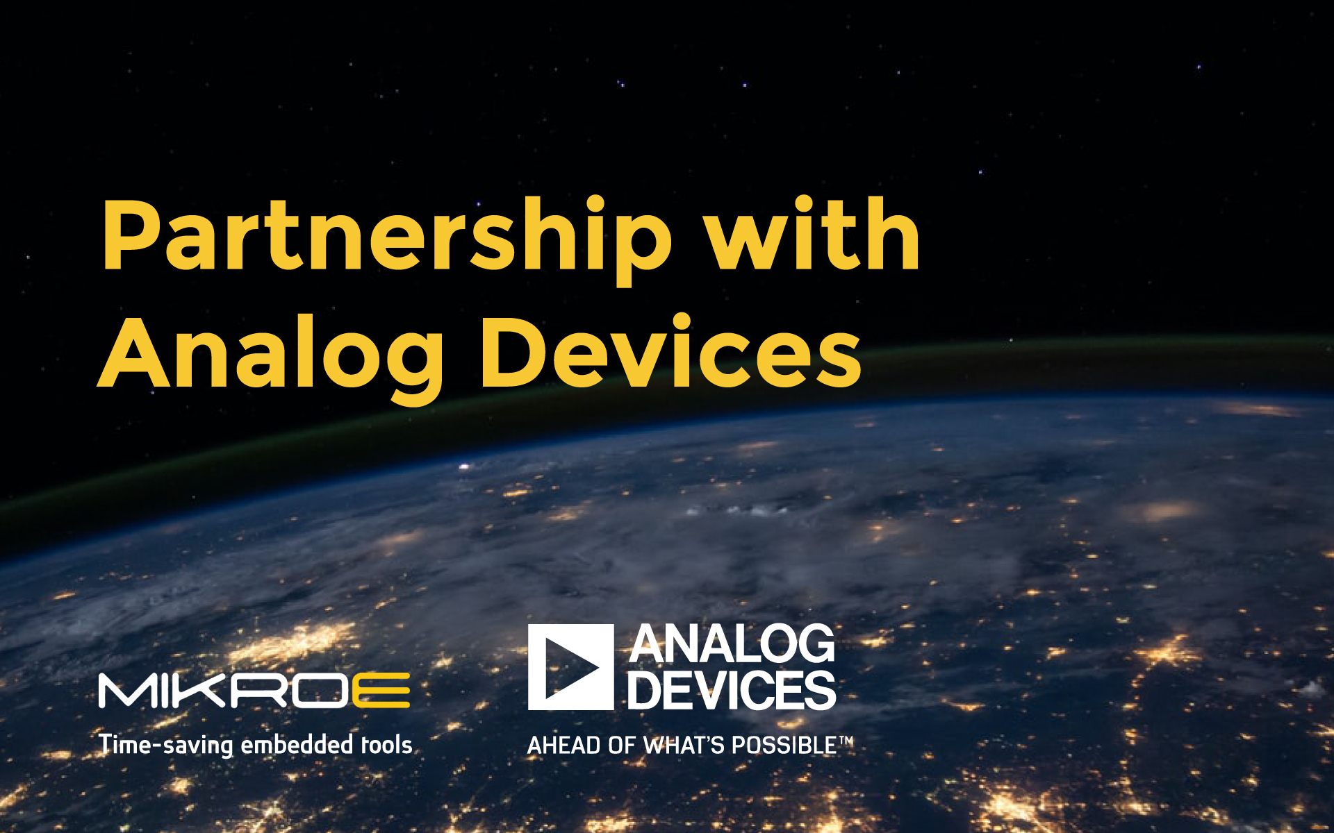 Celebrating partnership with Analog Devices