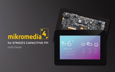 Mikromedia 4 for STM32F2 Capacitive FPI with bezel
