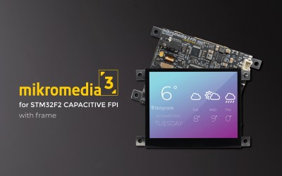 Mikromedia 3 for STM32F2 CAPACITIVE FPI with frame