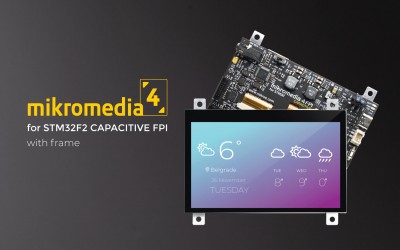 Mikromedia 4 for STM32F2 Capacitive FPI with frame