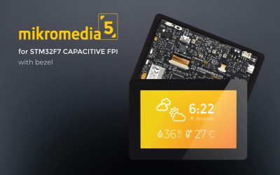Mikromedia 5 for STM32F7 Capacitive FPI with bezel
