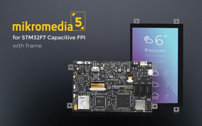 Mikromedia 5 for STM32F7 Capacitive FPI with frame