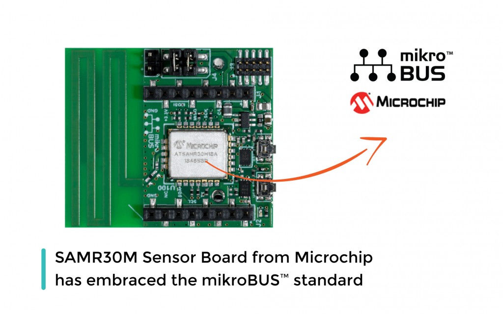 SAMR30M Sensor Board from Microchip has embraced the mikroBUS™ standard