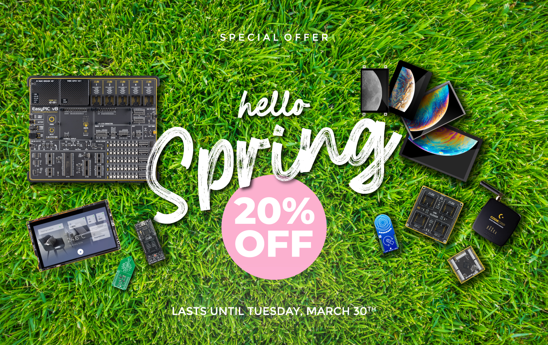 Hello Spring Shopping Hello Spring: 20% OFF on everything in our store