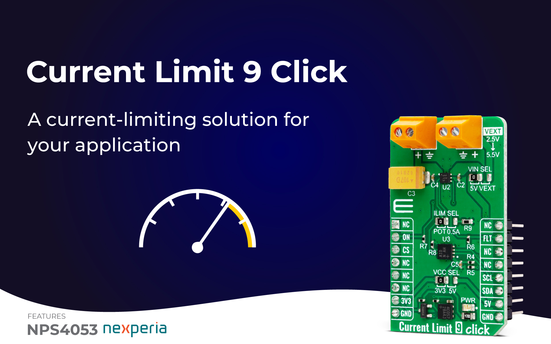 Current Limit 9 Click - Programmable Power Protection
