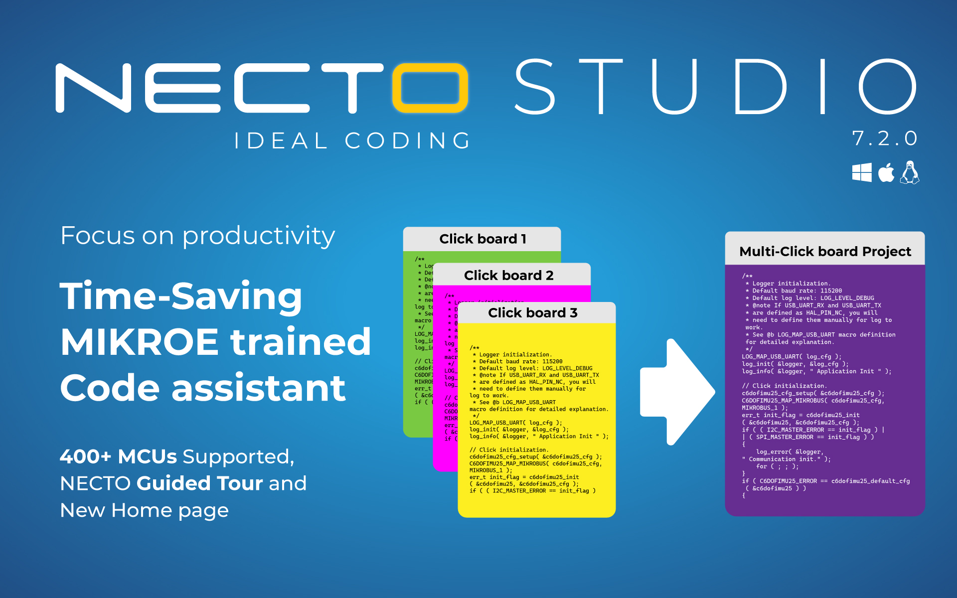 NECTO Studio 7.2.0 Update - Time-saving MIKROE trained code assistant ...
