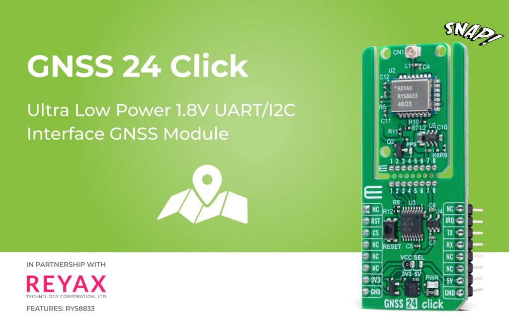 GNSS 24 Click for multi-GNSS global positioning