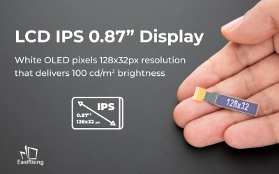 LCD IPS 0.87” White Display