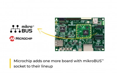 Another board from Microchip with mikroBUS socket