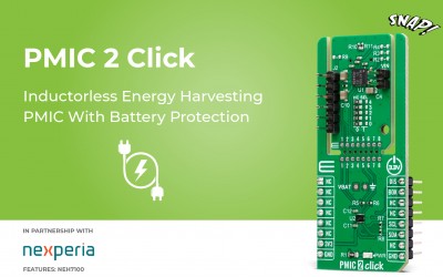 PMIC 2 Click designed for energy harvesting in low-power applications