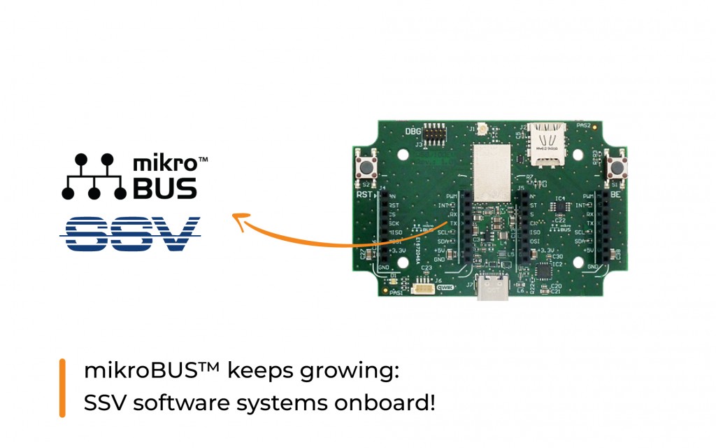 The mikroBUS™ standard expands again – Welcome SSV Software Systems!