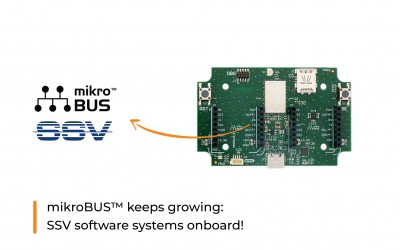 The mikroBUS™ standard expands again – Welcome SSV Software Systems!
