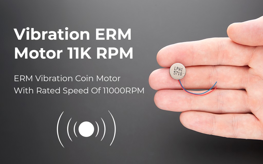 Vibration ERM Motor 11K RPM providing strong haptic feedback for high-end mobile and personal devices
