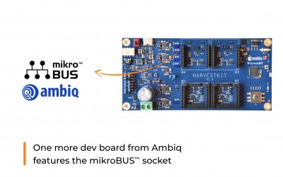 New Ambiq dev board with mikroBUS™ socket