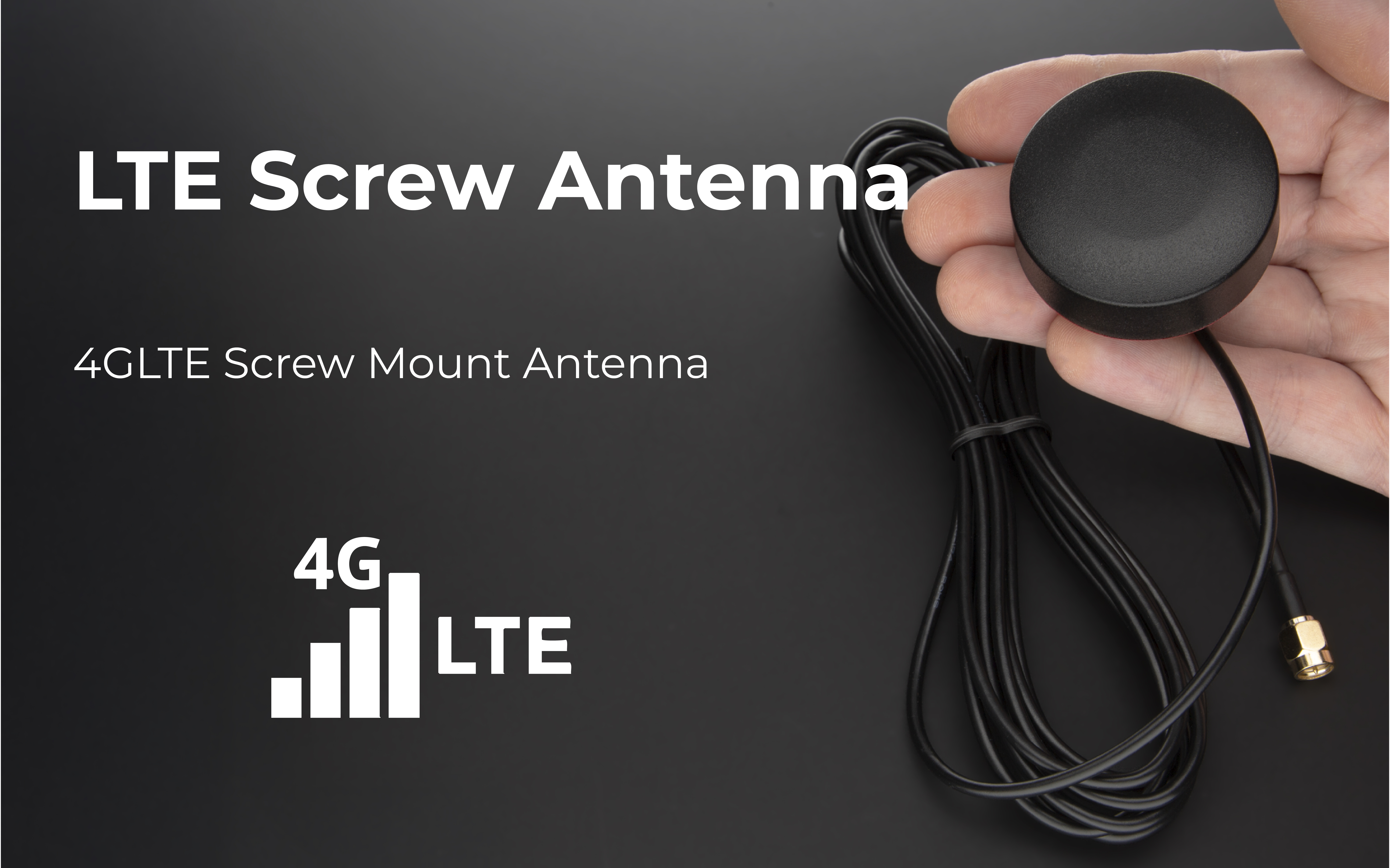 LTE Screw Antenna with low VSWR and wideband coverage from 700 to 2700MHz