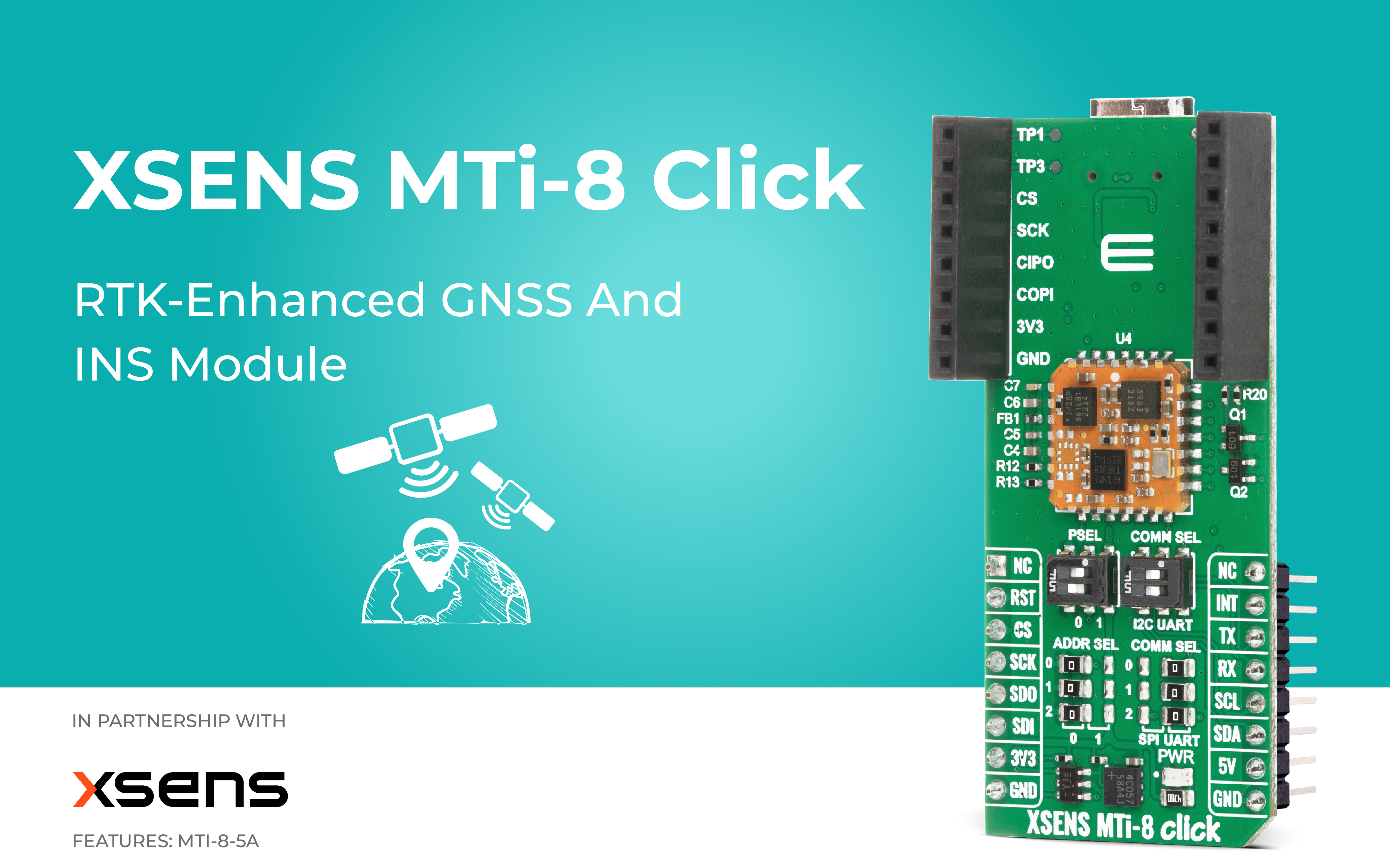 XSENS MTi-8 Click as an RTK-enhanced GNSS and inertial navigation ...
