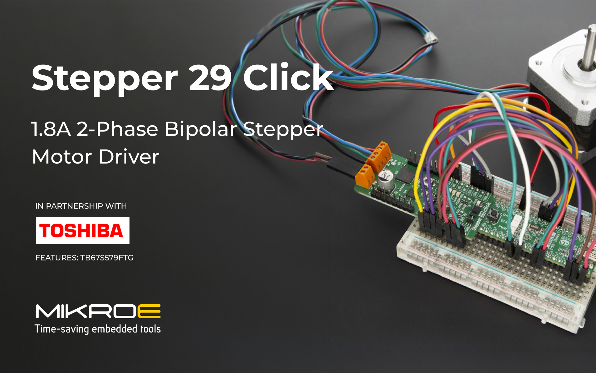 Press Release: Stepper 29 Click designed for bipolar stepper motor