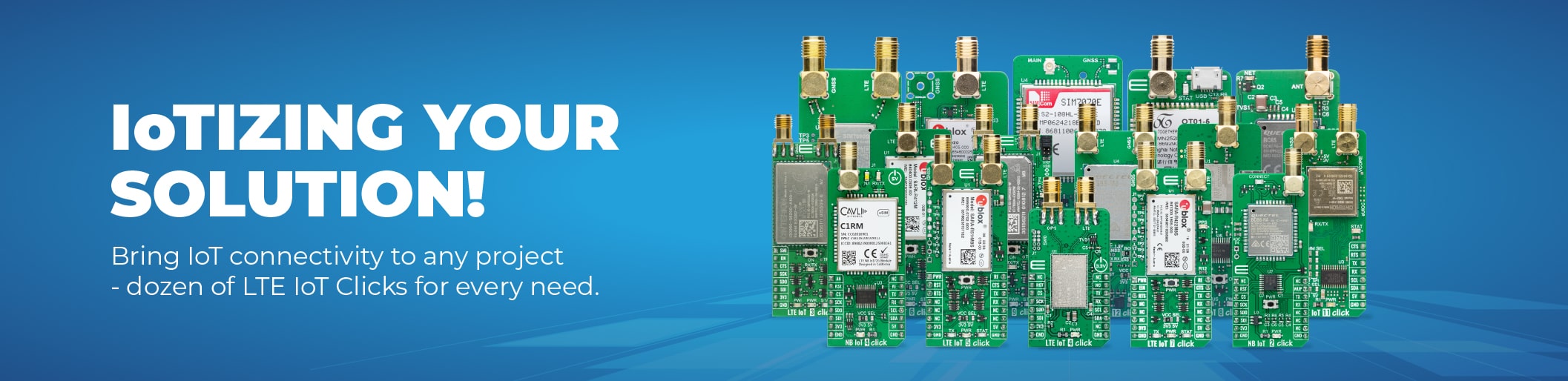 LTE IoT Click boards